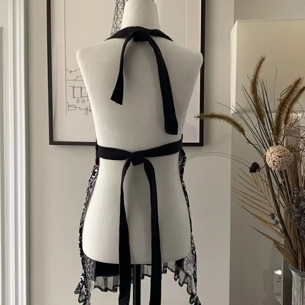 ❤️Pretty “Forced to Cook” Apron - Picture 6 of 7